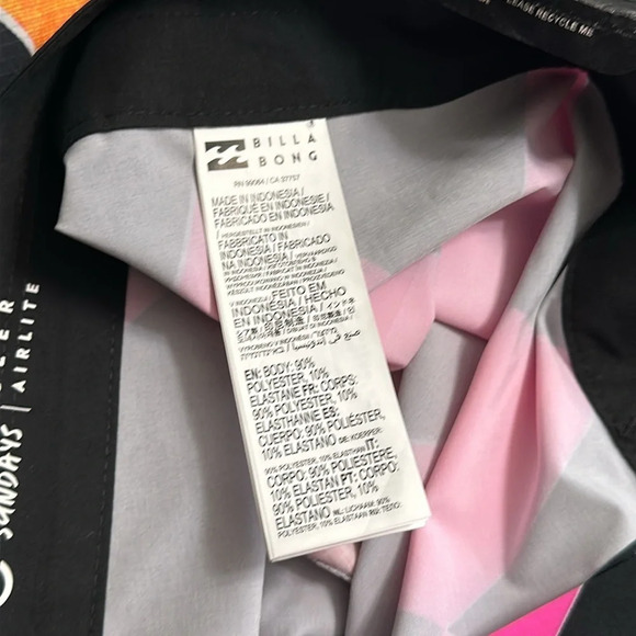 Billabong Sundays Airlite BoardShorts Neon Colors Size 36 NWT - Picture 7 of 11